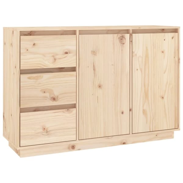 Skænke - Living skænk 111x34x75 cm massivt fyrretræ