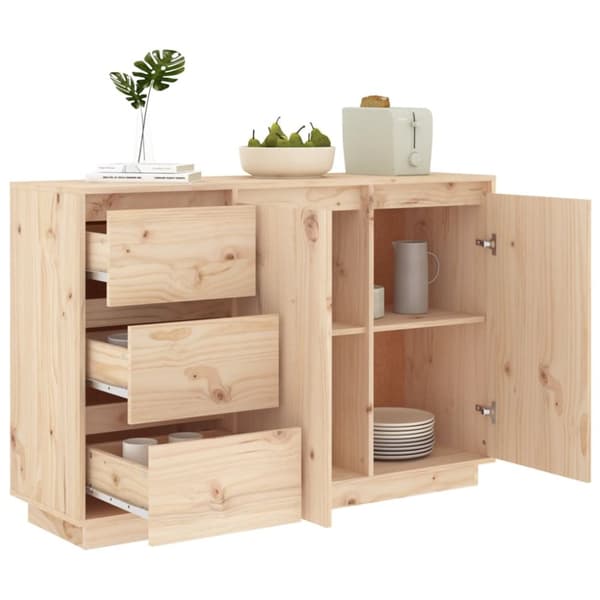 Skænke - Living skænk 111x34x75 cm massivt fyrretræ