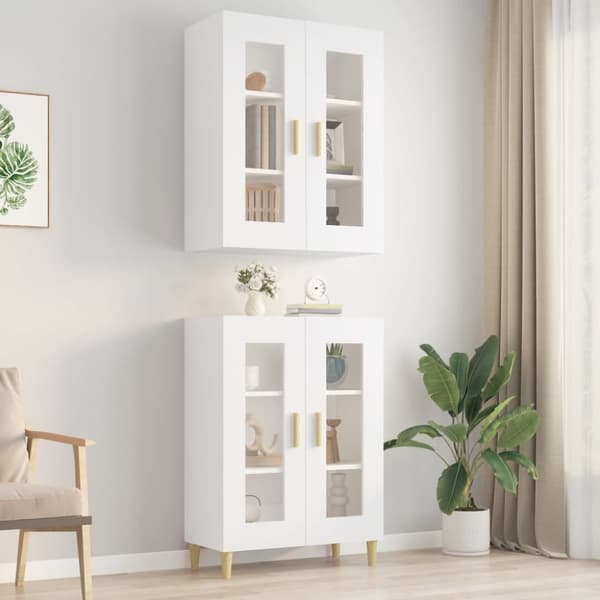 Tarjoilupöydät & senkit - Living Riippuva seinäkaappi valkoinen 69,5x34x90 cm