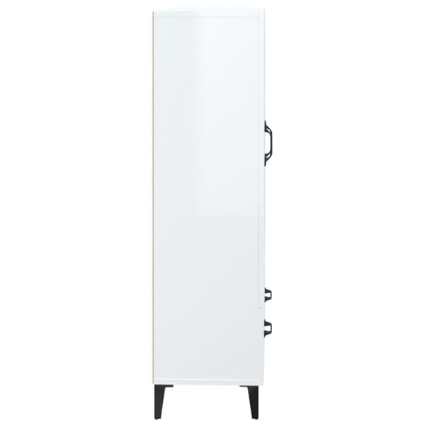 Skänkar & serveringsbord - Living Skänk vit högglans 70x31x115 cm konstruerat trä