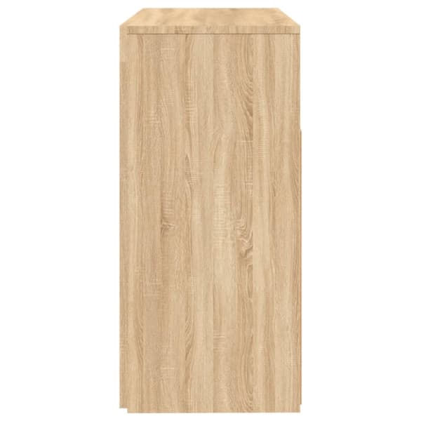 Skänkar & serveringsbord - Living Skänk med LED-belysning sonoma-ek 80x35x75 cm