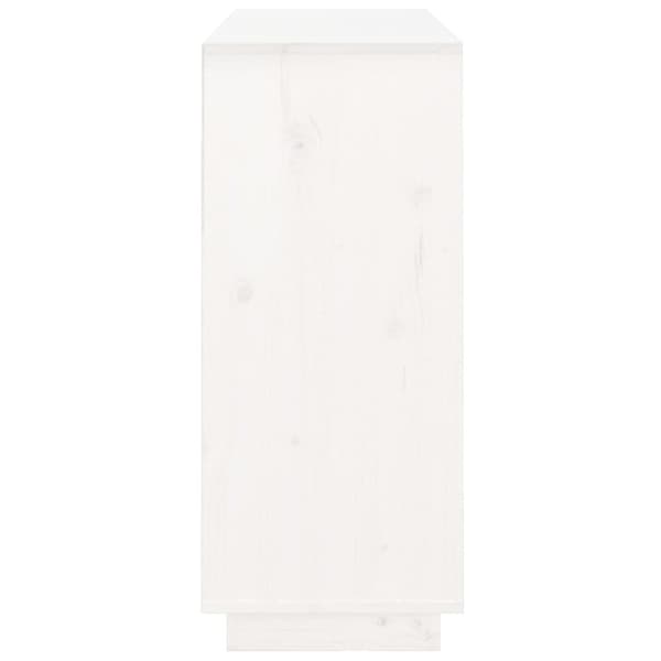 Skænke - Living skænk 104,5x34x80 cm massivt fyrretræ hvid