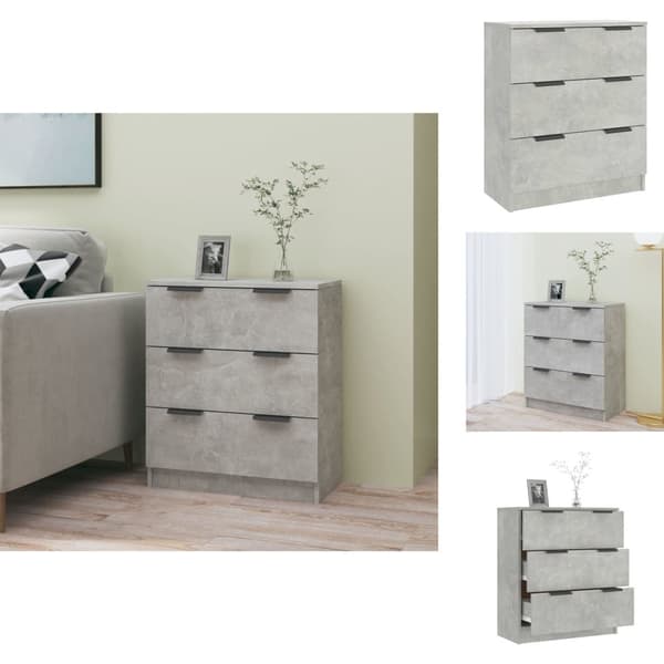 Skænke - Living skænk 60x30x70 cm konstrueret træ betongrå