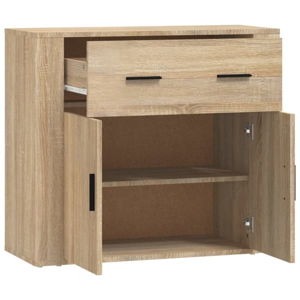 Skænke - Living skænk 80x33x70 cm konstrueret træ sonoma-eg