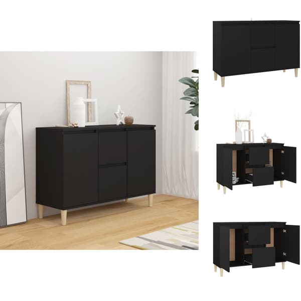Skänkar & serveringsbord - Living Skänk svart 103,5x35x70 cm spånskiva