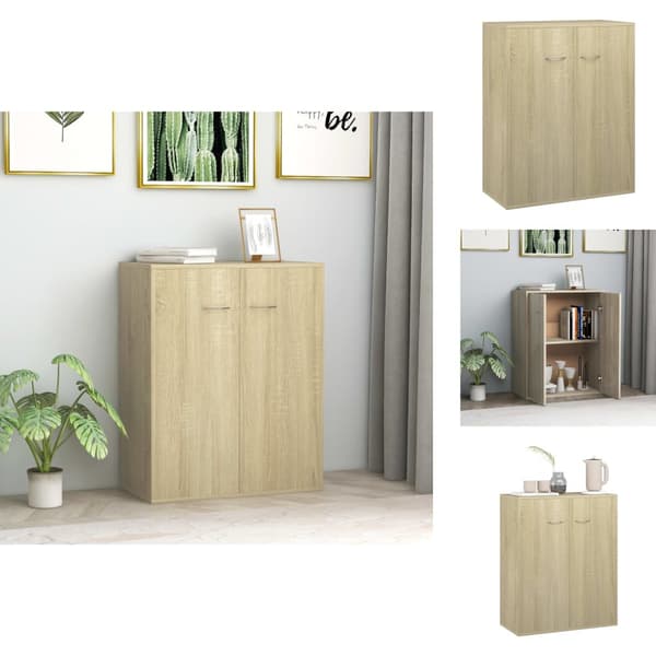 Tarjoilupöydät & senkit - Living Senkki Sonoma-tammi 60x30x75 cm tekninen puu