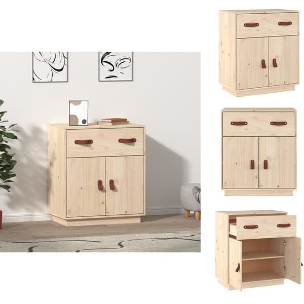 Skænke - Living skænk 65,5x40x75 cm massivt fyrretræ