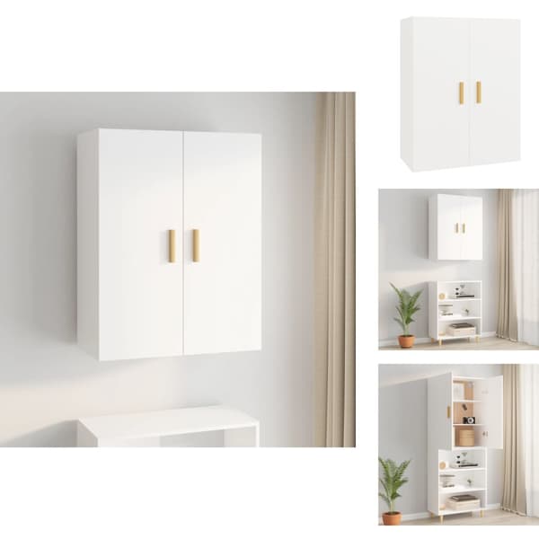Skænke - Living vægskab 69,5x34x90 cm hvid