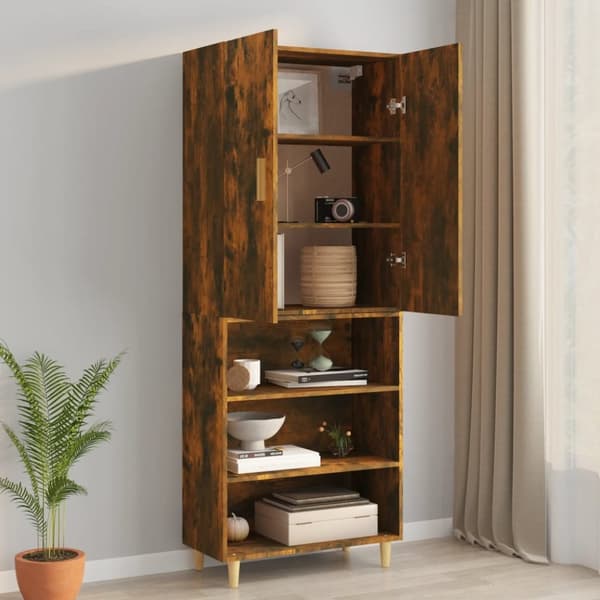 Skänkar & serveringsbord - Living Väggskåp Rökfärgad ek 69,5x34x90 cm