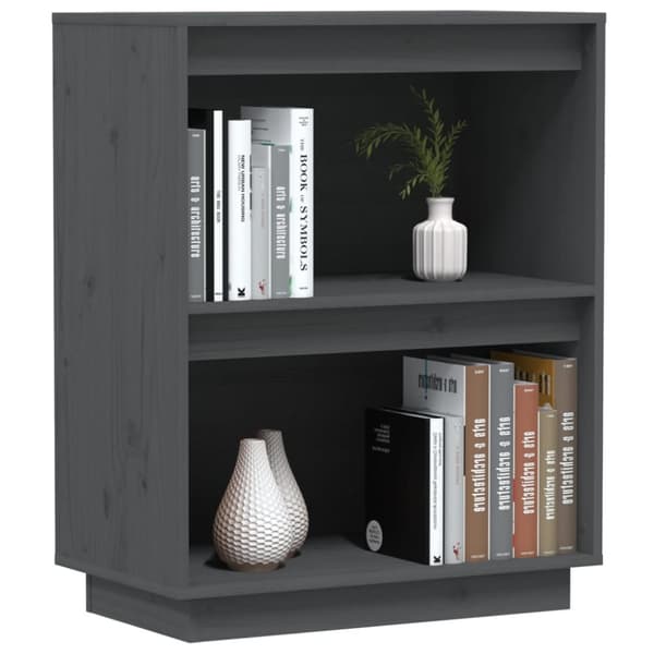 Tarjoilupöydät & senkit - Living Konsolikaappi harmaa 60x34x75 cm täysi mänty