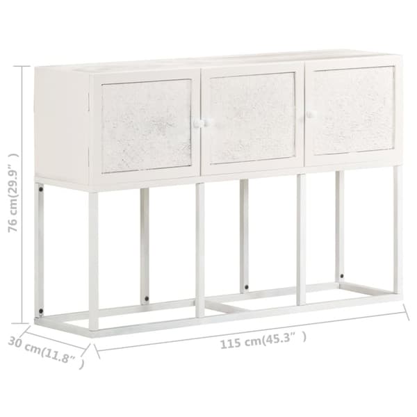 Skænke - Living skænk 115x30x76 cm massivt mangotræ