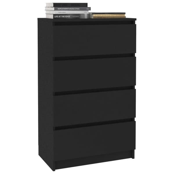 Skænke - Living skænk 60x35x98,5 cm konstrueret træ sort