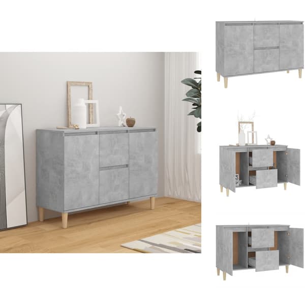 Skänkar & serveringsbord - Living Skänk betonggrå 103,5x35x70 cm spånskiva