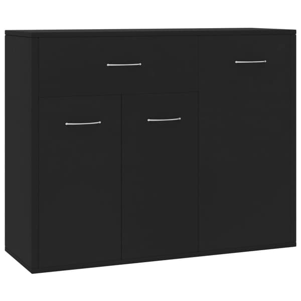 Skænke - Living skænk 88x30x70 cm konstrueret træ sort