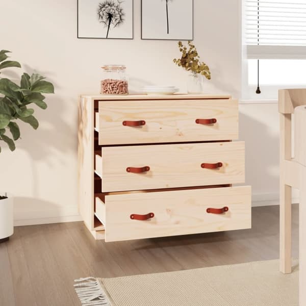 Skænke - Living skænk 80x40x75 cm massivt fyrretræ