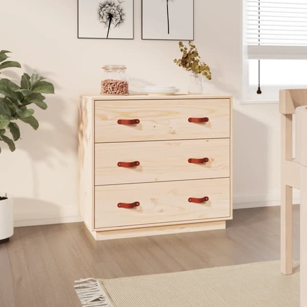 Skænke - Living skænk 80x40x75 cm massivt fyrretræ