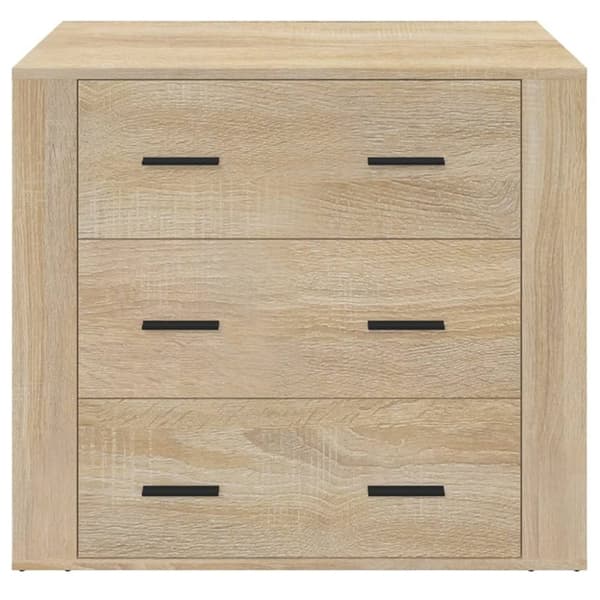 Skænke - Living skænk 80x33x70 cm konstrueret træ sonoma-eg