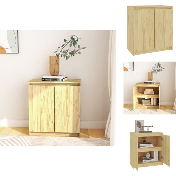 Skænke - Living skab 60x36x65 cm massivt fyrretræ