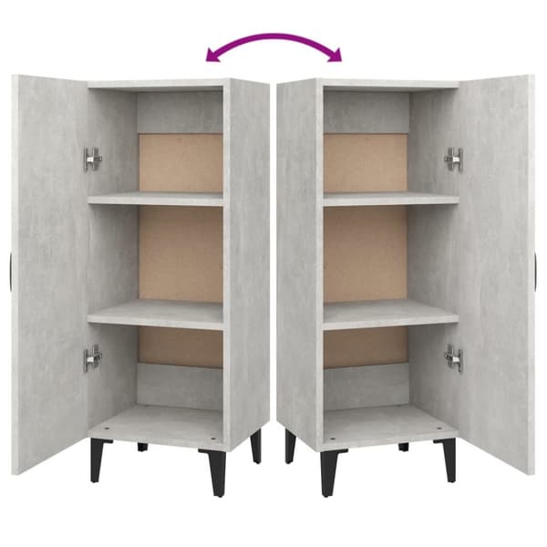 Skänkar & serveringsbord - Living Skåp betonggrå 34,5x34x90 cm konstruerat trä