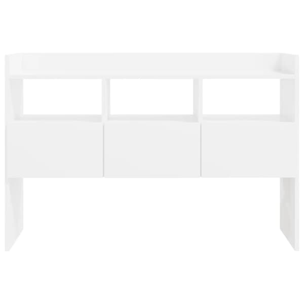 Skænke - Living skænk 105x30x70 cm konstrueret træ hvid højglans