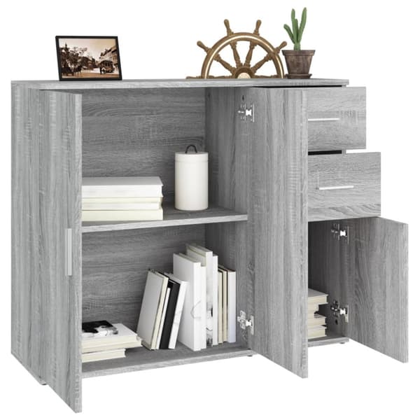Skänkar & serveringsbord - Living Skänk grå sonoma 91x29,5x75 cm konstruerat trä