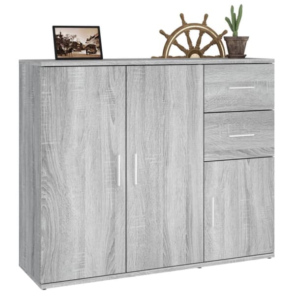 Skänkar & serveringsbord - Living Skänk grå sonoma 91x29,5x75 cm konstruerat trä