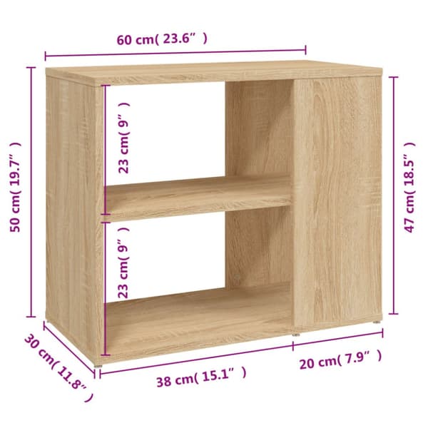 Skänkar & serveringsbord - Living Sidoskåp sonoma-ek 60x30x50 cm konstruerat trä