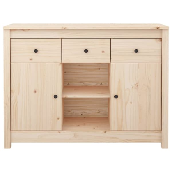 Skänkar & serveringsbord - Living Skänk vit 100x35x74,5 cm massiv furu