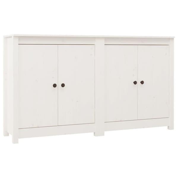 Tarjoilupöydät & senkit - Living Senkit 2 kpl valkoinen 70x35x80 cm täysi mänty