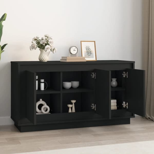 Skænke - Living skænk 102x35x55 cm konstrueret træ sort