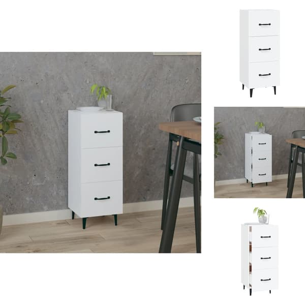 Skänkar & serveringsbord - Living Skänk vit 34,5x34x90 cm konstruerat trä