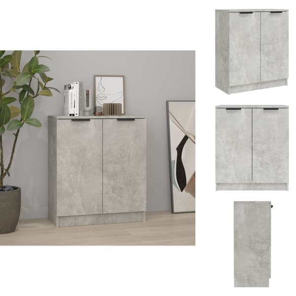 Tarjoilupöydät & senkit - Living Senkki betoninharmaa 60x30x70 cm tekninen puu