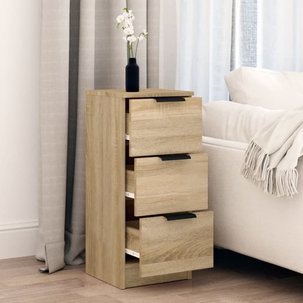 Skænke - Living skænk 30x30x70 cm konstrueret træ sonoma-eg