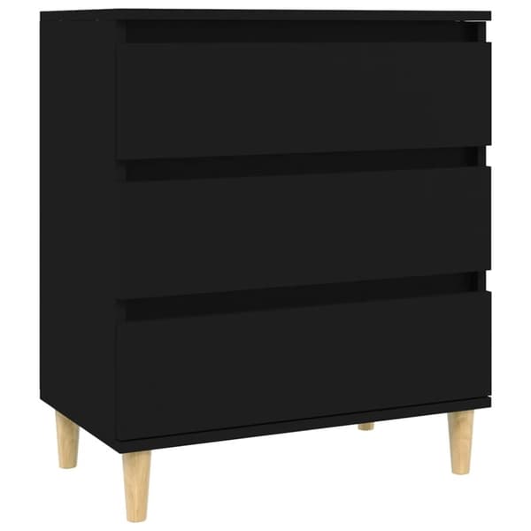 Skænke - Living skænk 60x35x70 cm konstrueret træ sort
