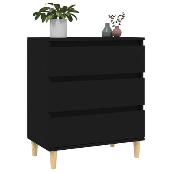 Skænke - Living skænk 60x35x70 cm konstrueret træ sort