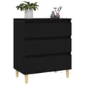 Miniatyrbillede 5 af 11: Skænke - Living skænk 60x35x70 cm konstrueret træ sort