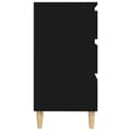 Miniatyrbillede 9 af 11: Skænke - Living skænk 60x35x70 cm konstrueret træ sort