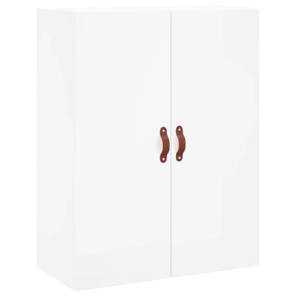 Skänkar & serveringsbord - Living Högskåp högglans vit 69,5x34x180 cm konstruerat trä