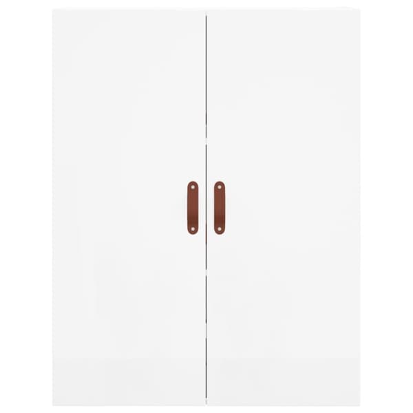 Skänkar & serveringsbord - Living Högskåp högglans vit 69,5x34x180 cm konstruerat trä