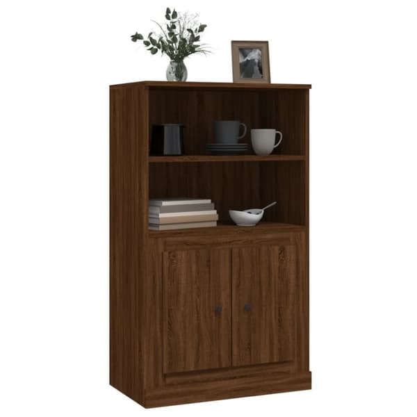 Tarjoilupöydät & senkit - Living Kaappi ruskea tammi 60x35,5x103,5 cm tekninen puu