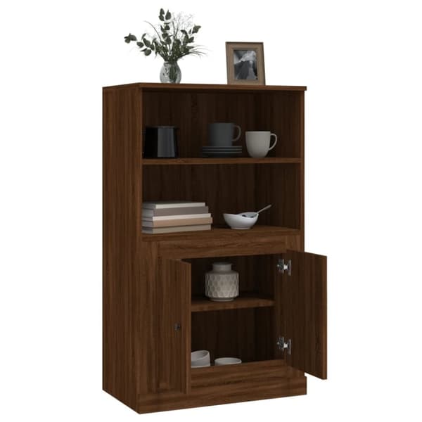 Tarjoilupöydät & senkit - Living Kaappi ruskea tammi 60x35,5x103,5 cm tekninen puu