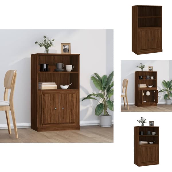 Tarjoilupöydät & senkit - Living Kaappi ruskea tammi 60x35,5x103,5 cm tekninen puu