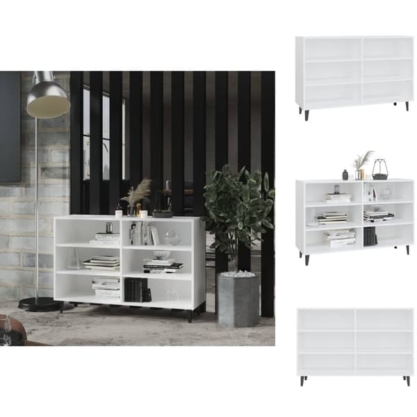 Skænke - Living skænk 103,5x35x70 cm spånplade hvid