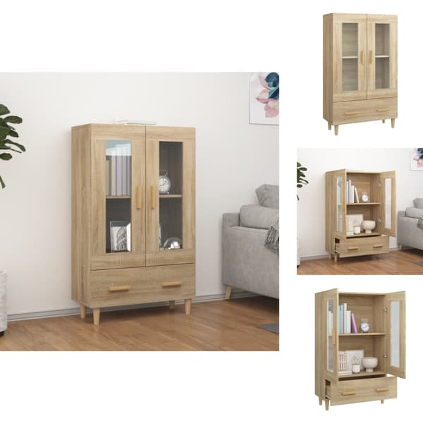 Tarjoilupöydät & senkit - Living Kaappi Sonoma-tammi 70x31x115 cm tekninen puu
