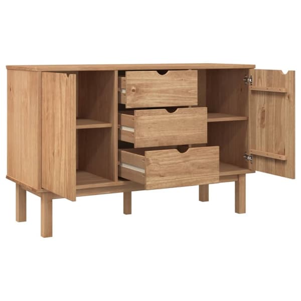 Skænke - Living skænk OTTA 113,5x43x73 cm massivt fyrretræ