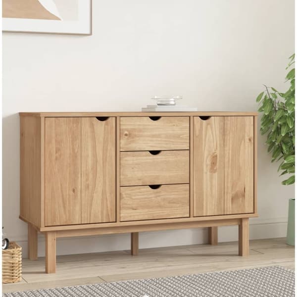Skænke - Living skænk OTTA 113,5x43x73 cm massivt fyrretræ