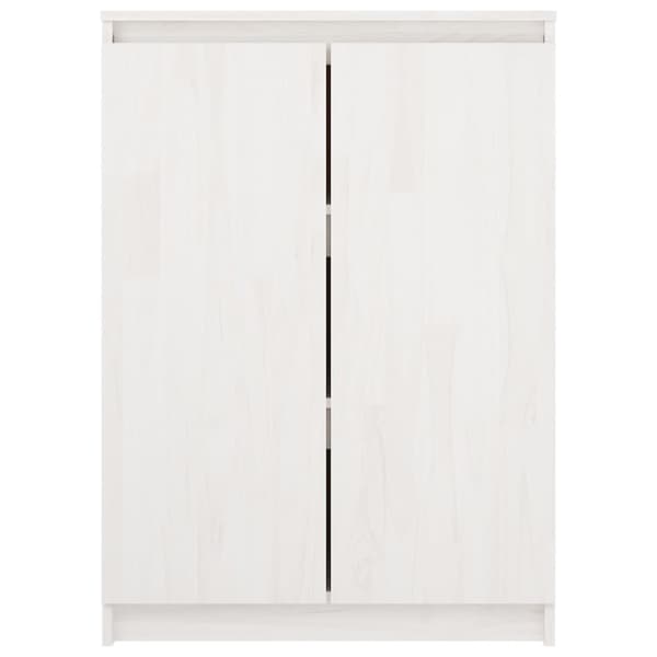 Skænke - Living skænk 60x36x84 cm massivt fyrretræ hvid