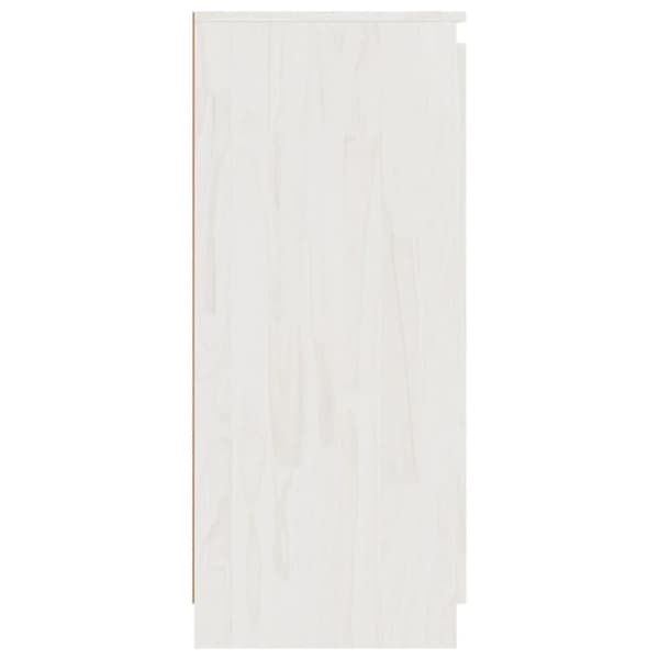 Skænke - Living skænk 60x36x84 cm massivt fyrretræ hvid
