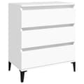 Miniatyrbillede 3 af 11: Skænke - Living skænk 60x35x70 cm konstrueret træ hvid