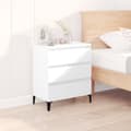 Miniatyrbillede 2 af 11: Skænke - Living skænk 60x35x70 cm konstrueret træ hvid